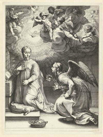 La Anunciación
La vida temprana de María (título de la serie)
Obras maestras (título de la serie) de Hendrick Goltzius