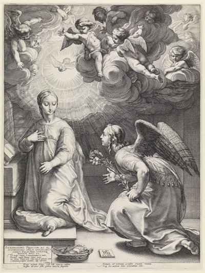 La Anunciación de Hendrick Goltzius