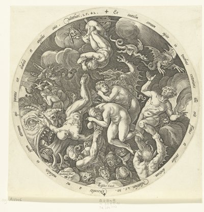 Los malditos entran al infierno El juicio final (título de la serie) de Hendrick Goltzius