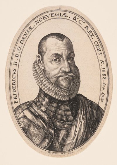 Federico II, rey de Dinamarca y Noruega de Hendrick Goltzius
