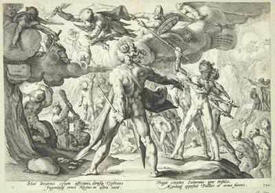 Los Gigantes Asaltan los Cielos de Hendrick Goltzius
