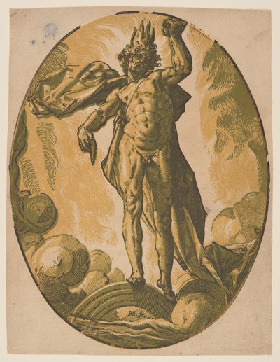 Helios, de Las Deidades de Hendrick Goltzius