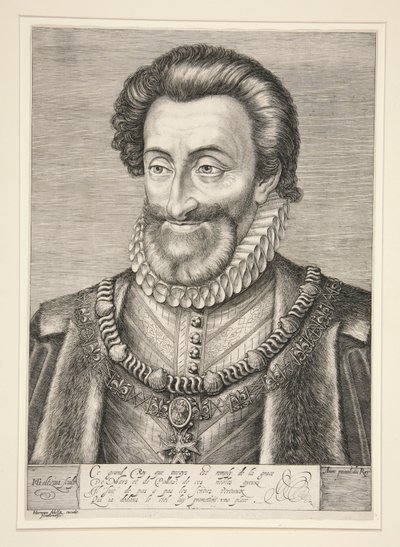 Enrique IV, rey de Francia y de Navarra de Hendrick Goltzius