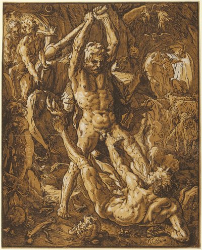 Hércules matando a Caco de Hendrick Goltzius