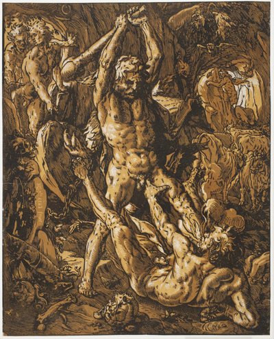 Hércules matando a Caco de Hendrick Goltzius