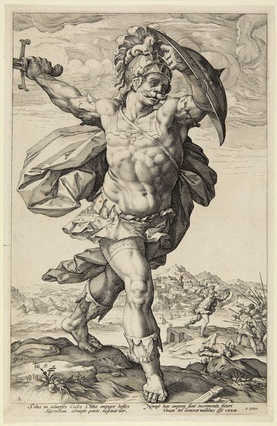 Horacio Cocles de Hendrick Goltzius