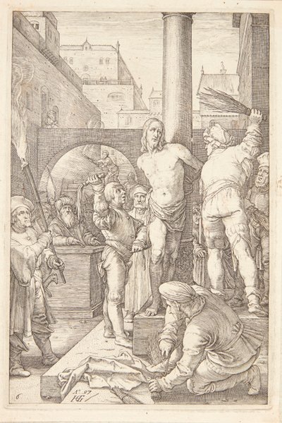 El desollamiento de Hendrick Goltzius
