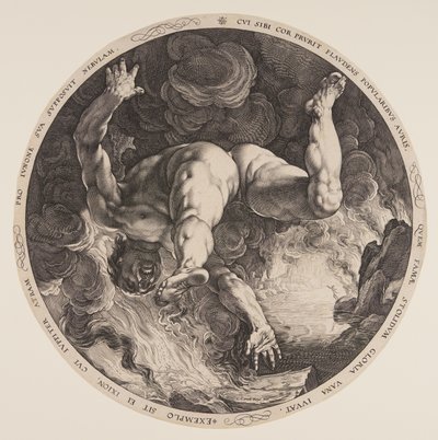 Ixion, de Los Cuatro Desgraciados de Hendrick Goltzius