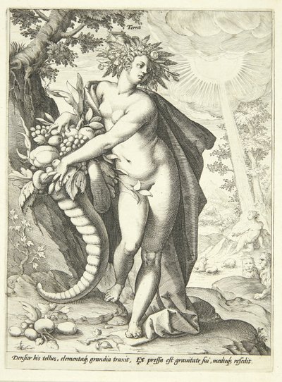 Tierra (Terra) de Hendrick Goltzius