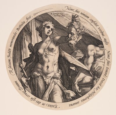 Judith con la cabeza de Holofernes de Hendrick Goltzius