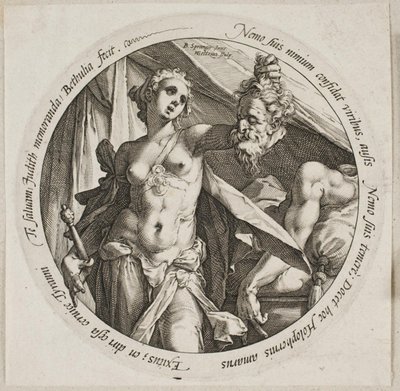Judith con la cabeza de Holofernes de Hendrick Goltzius