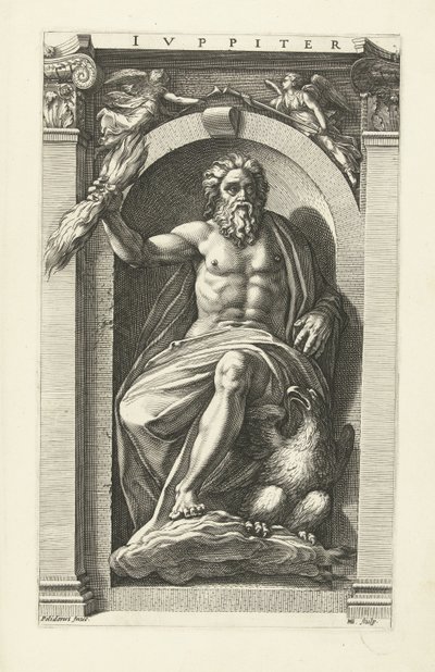 Júpiter Júpiter (título sobre el objeto) Ocho dioses clásicos (título de la serie) de Hendrick Goltzius