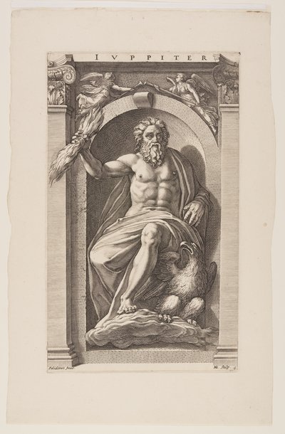 Júpiter, de Ocho dioses paganos de Hendrick Goltzius