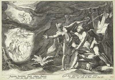 Júpiter e Io de Hendrick Goltzius