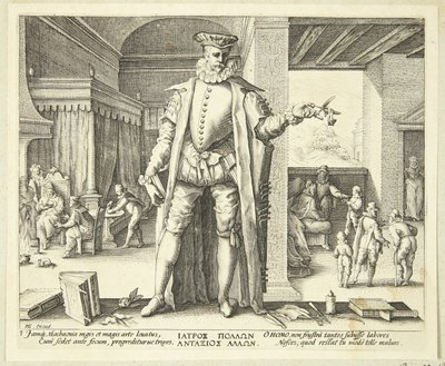 El médico como ser humano de Hendrick Goltzius