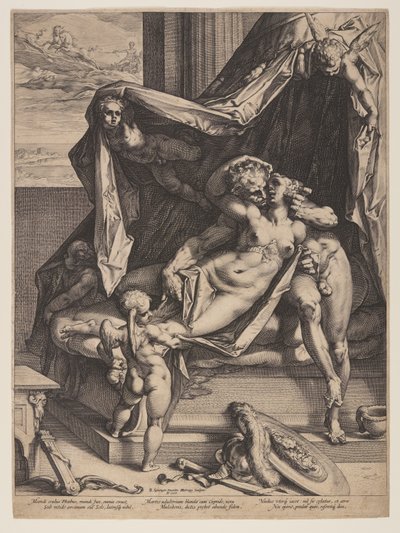 Marte y Venus de Hendrick Goltzius