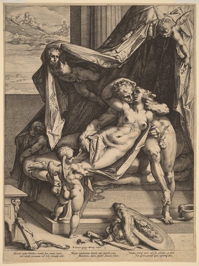 Marte y Venus de Hendrick Goltzius