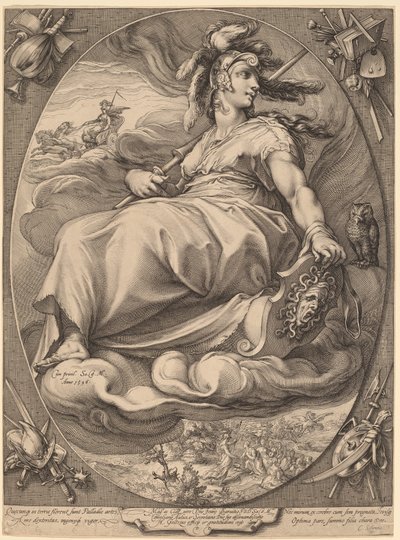 Minerva de Hendrick Goltzius