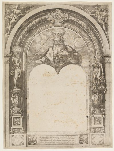 Moisés con las tablas de la ley de Hendrick Goltzius