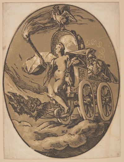 Nox, de Las Deidades de Hendrick Goltzius