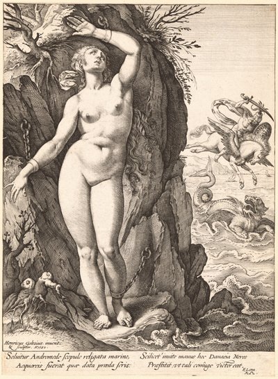 Perseo liberando a Andrómeda de Hendrick Goltzius