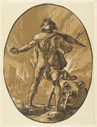 Plutón
Dioses y diosas (título de la serie) de Hendrick Goltzius
