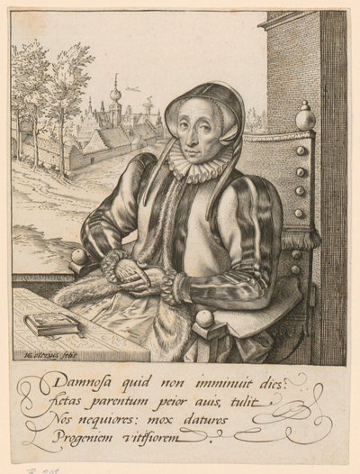 Retrato de Anna Fullings de Hendrick Goltzius