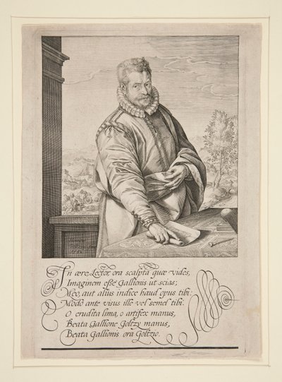 retrato de philip galle de Hendrick Goltzius