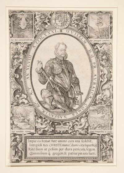 Retrato de Guillermo de Orange de Hendrick Goltzius