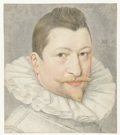Retrato de John Sadeler I de Hendrick Goltzius