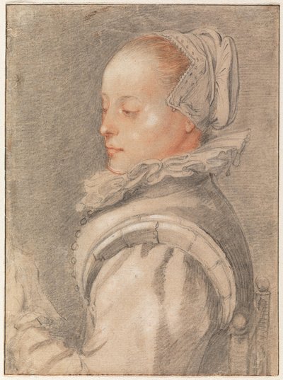 Retrato de una mujer joven de Hendrick Goltzius