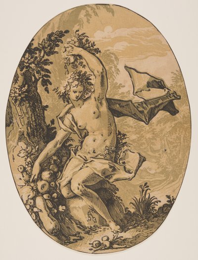 Proserpina, de Las Deidades de Hendrick Goltzius