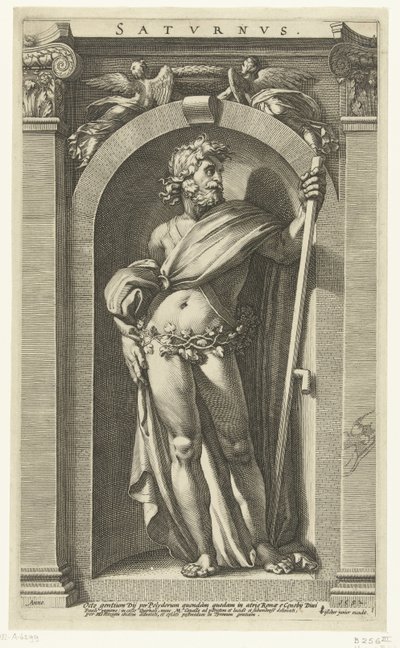 Saturno Saturno (título sobre el objeto) Ocho dioses clásicos (título de la serie) de Hendrick Goltzius