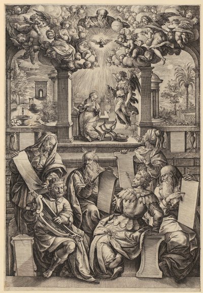 Seis profetas de la Anunciación de Hendrick Goltzius