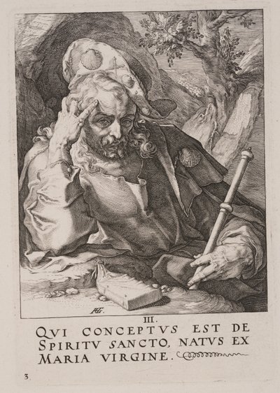 Santiago el Mayor, de Cristo, los Apóstoles y San Pablo con el Credo de Hendrick Goltzius