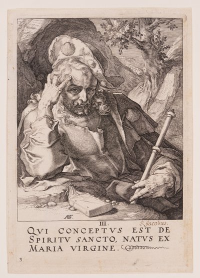 Santiago el Mayor, de Cristo, los Apóstoles y San Pablo con el Credo de Hendrick Goltzius