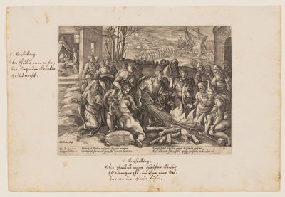 San Pablo mordido por la víbora, de Acta Apostolorum (Los Hechos de los Apóstoles) de Hendrick Goltzius