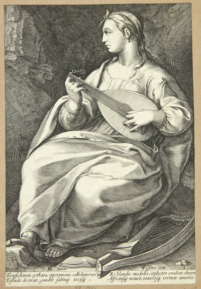 Terpsícore de Hendrick Goltzius