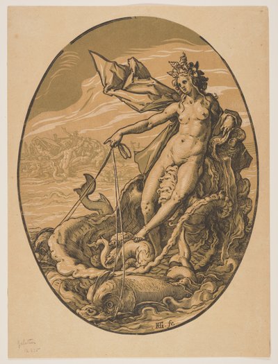 Tetis, de Las Deidades de Hendrick Goltzius