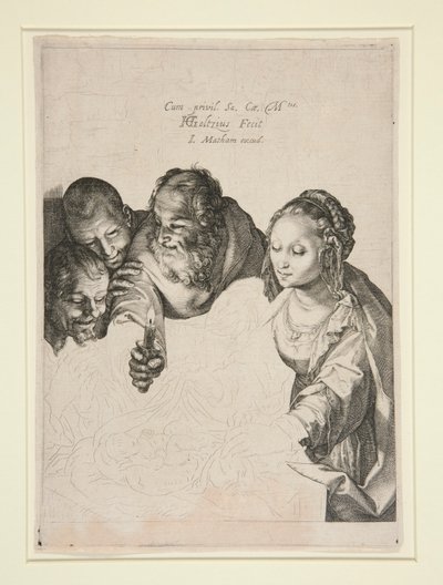 La adoración de los pastores de Hendrick Goltzius
