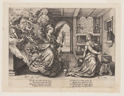 La Anunciación de Hendrick Goltzius