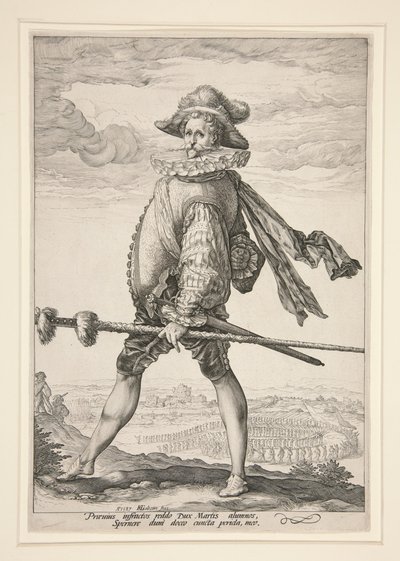 El capitán de infantería de Hendrick Goltzius
