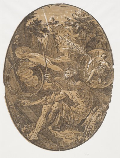 La Cueva de la Eternidad (El Mago) de Hendrick Goltzius