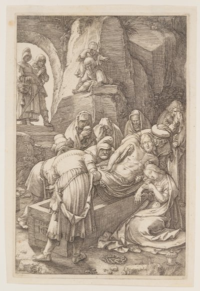 El Entierro, de La Pasión de Hendrick Goltzius