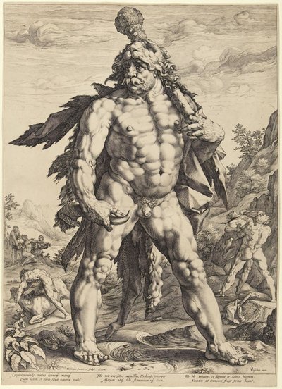 El gran Hércules, o «Knollenman» de Hendrick Goltzius