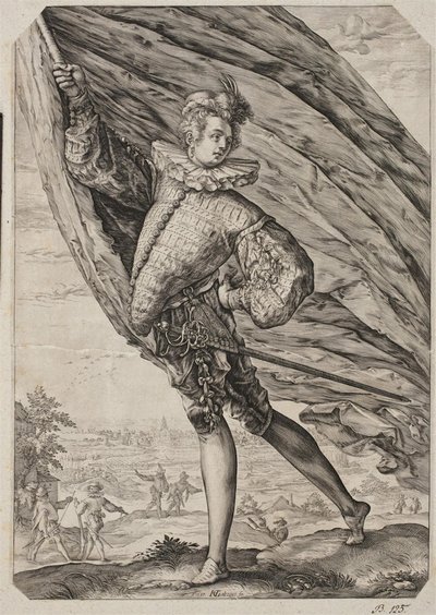 El gran abanderado de Hendrick Goltzius
