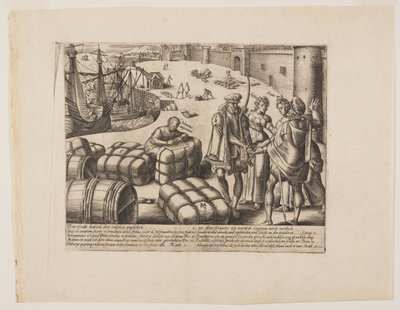 El notario ignorante, de Litis Abusus (Los abusos de la ley) de Hendrick Goltzius