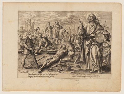 El martirio de Cristo, de El martirio de Cristo y de los Apóstoles de Hendrick Goltzius
