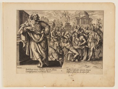 El martirio de San Bartolomé, de El martirio de Cristo y de los Apóstoles de Hendrick Goltzius