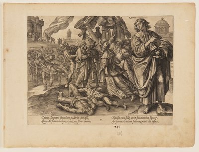 El martirio de San Juan, de El martirio de Cristo y de los Apóstoles de Hendrick Goltzius